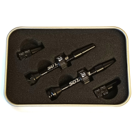 Bucklos BUCKLOS 40mm Tubeless-Ventile aus Aluminium mit Presta Ventil schwarz