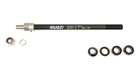 MUQZI Steckachse für Anhänger M12 x 1.0mm, Länge 160-178mm, schwarz