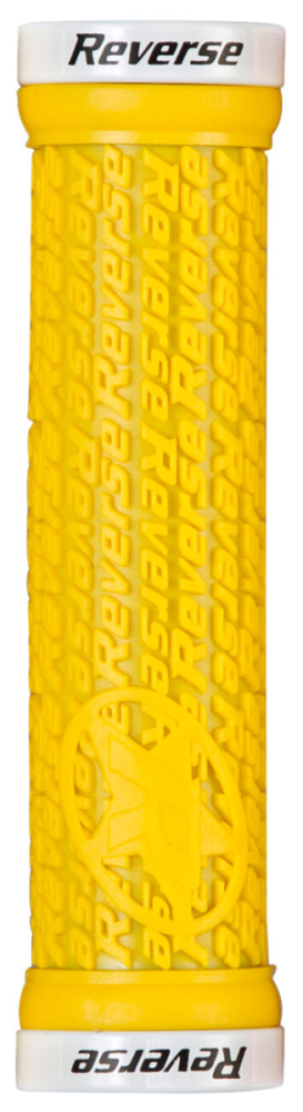 Reverse Components REVERSE Grip "Stamp" yellow / Clamp rings white, gelb / weiss