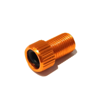WIAN Bike and Parts Presta Ventil Aufsatz / Pumpaufsatz / Ventiladapter, orange