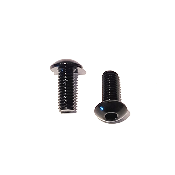 WIAN Bike and Parts Aluminium Schrauben M5x12mm schwarz, 2 Stück