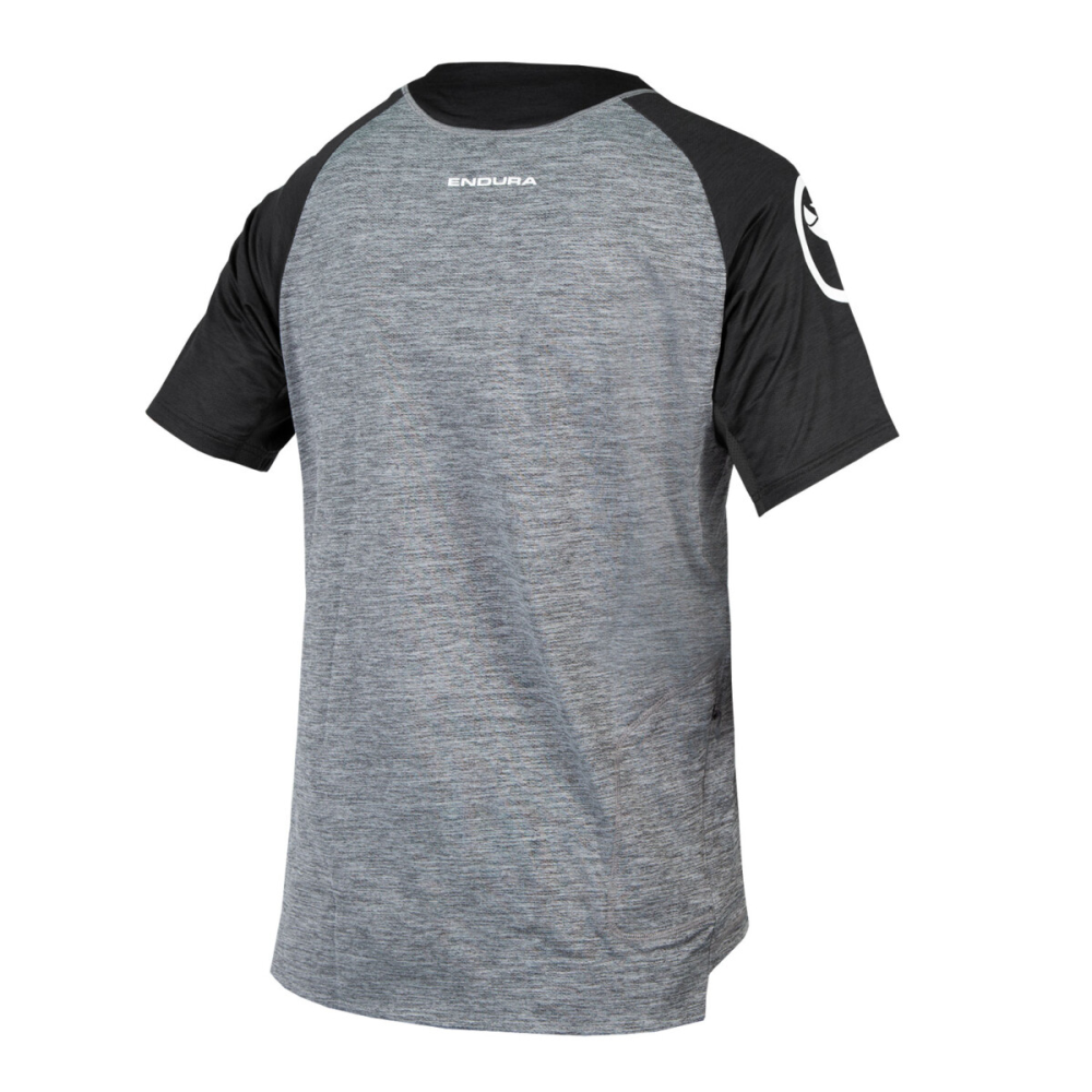 Endura ENDURA SingleTrack Trikot; zinngrau - M, grau/schwarz