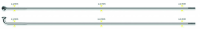 Sapim Speiche Strong 2.34-2.0x106 mm rund Nippel Polyax 12mm 100 Stk silber, 106