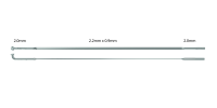 Sapim Speiche CX-Ray 2.0-(0.9x2.2)-2.0 x236 mm Alu Polyax 14 mm 20 St. si, 236