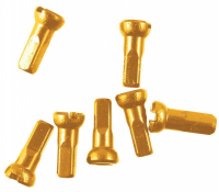 Sapim Speichennippel: Polyax Aluminium gold 14mm 100 Stück