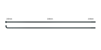 Sapim Speiche Leader 2x256 mm, Pack à 100 Stück, schwarz, 256