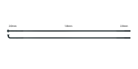 Sapim Speiche Race 2.0-1.8-2.0x250 mm, Pack à 100 Stück, schwarz, 250