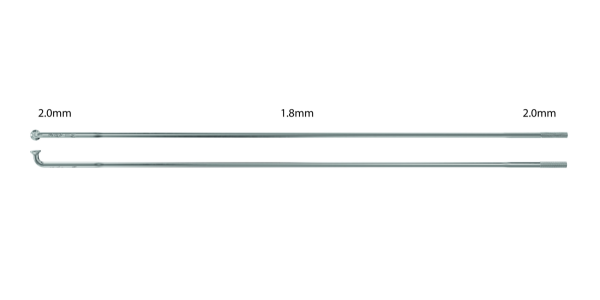 Sapim Speiche Race 2.0-1.8-2.0, Pack à 100 Stück, silber