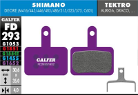 Galfer GALFER Brake Pad FD293 E-Bike "Shimano M4050/M486/M447/M395/Tektro Auriga/Drago", violett