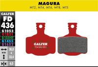 Galfer GALFER Brake Pad FD436 Advanced "Magura MT2,4,6,8", rot