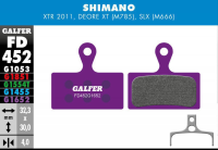 Galfer GALFER Brake Pad FD452 E-Bike "Shimano M9000/M8000/M985/M785/M666/M615", violett