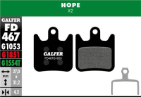 Galfer GALFER Brake Pad FD467 Performance "Hope X2", schwarz
